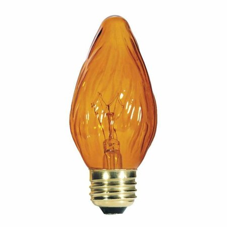 LIGHTING BUSINESS 25 watt F15 Decorative Incandescent Bulb - Amber, 2PK LI2185051